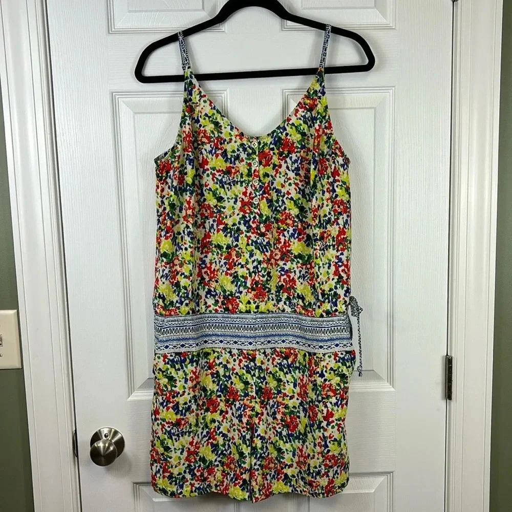 Cabi 5261 fiesta romper Devon floral sz med